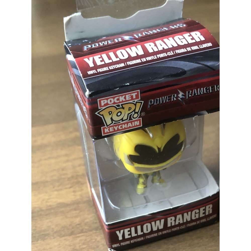 FUNKO Pop Keychain Power Rangers Yellow Ranger Action‎ Figure - Picture 5 of 9
